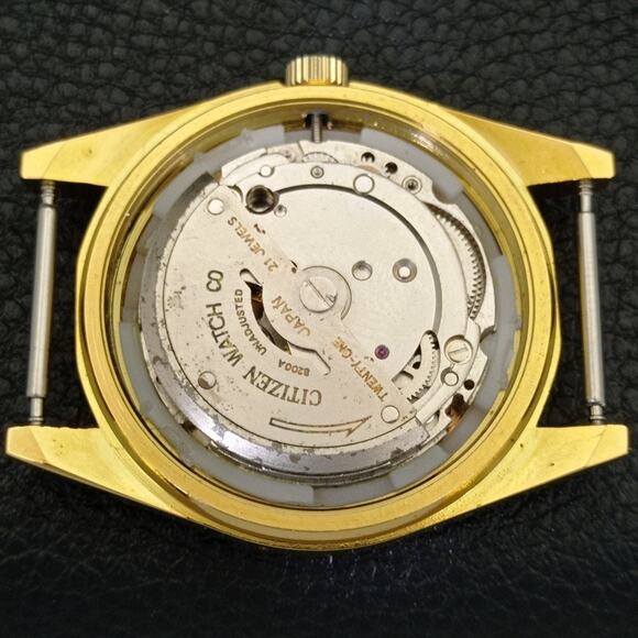 Vintage 1972 Citizen Automatic Mens Gold Watch W/daydate & Silver accents - Picture 9 of 10